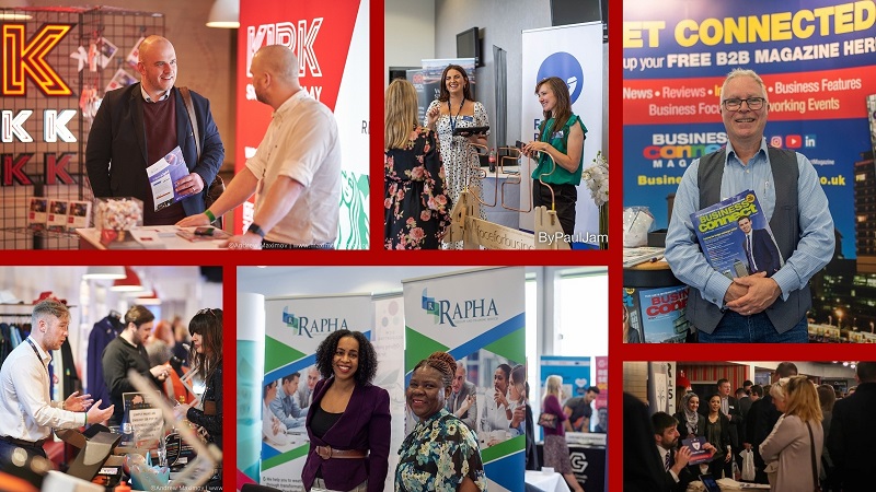 A selection of photos of exhibitors at Liverpool BA Business Fairs